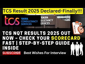 TCS NQT Results 2025 OUT Now – Check Your Scorecard FAST | Step-by-Step Guide Inside