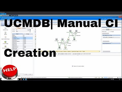 UCMDB - Manual CI creation with relationships