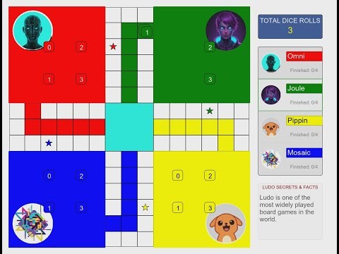 Ludo AI Race! – 4-Player Battle - Omni vs. Joule vs. Mosaic vs. Pippin (Full Gameplay)