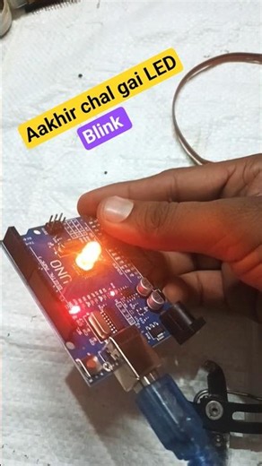Arduino Uno LED Blink Project 🔥 #Shorts
