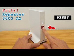 FRITZ! Repeater 3000 AX Wi-Fi 6 extender tri-band • Factory reset