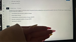 A patient has a bronchogenic carcinoma which has grown into the... | Filo