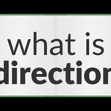 Direction | meaning of Direction