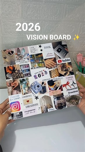 2026 Vision Board ideas🎯 ✨️ #visionboard #2026 #aesthetic #visionboardgoals #explorepage #shorts