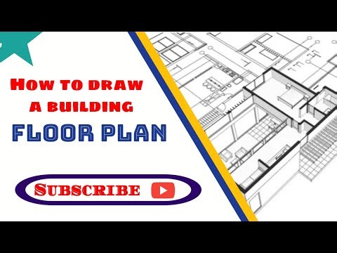 How to draw a Building Plan in | Technical Drawing | Architectural Drawing