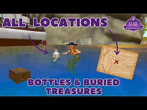 All BOTTLES🍶& Buried TREASURES ❌ locations in Star Equestrian ! (with maps) [34]