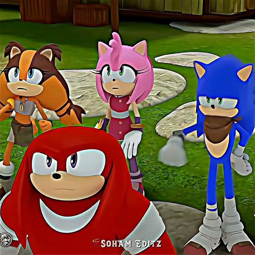 Sonic knuckles who threw a punch⚡🔥 and he fell then sonic thought"
