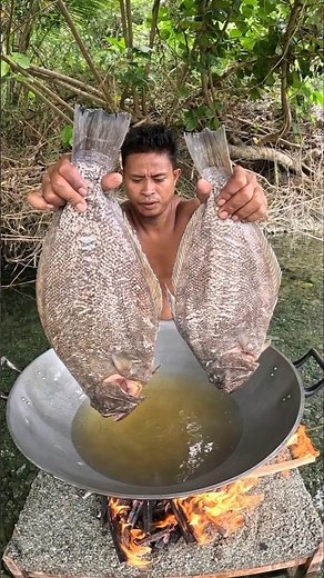 Fisherman Frying a Flounder Fish for Lunch! 🔥