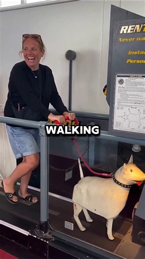 This Arcade Game Fakes Walking Your Dog😳