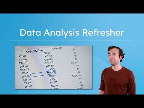 Data Analysis Refresher - Reviewing Basic Statistical Analysis Tools