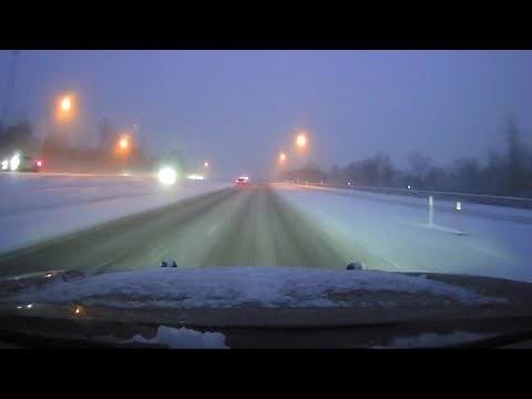 Live Drive 4: Snowy road conditions on Western Pennsylvania highways