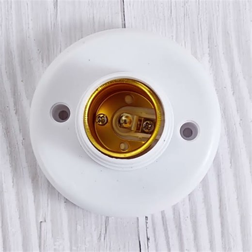 5-50pcs E27 Screw Cap Socket White Gold Ceiling Light Lamp Bulb Fixing