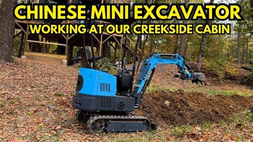 Mini excavator makes Cabin Creek look unrecognizable