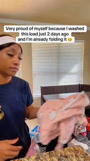 Not ashamed to admit it usually takes me a good five days after washing to fold laundry haha but I’m calling this a win 🙌🏽 only two days later and it’s already done. Small victories, besties! 🥰 #momlife #laundryday #wfhmom #momcontent #relatablemom