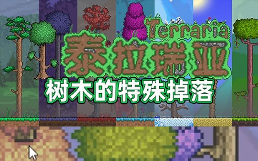泰拉瑞亚的树的那些特殊掉落