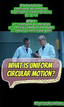 What is uniform circular motion in physics? #physics #youtubeshorts #ytshorts #science