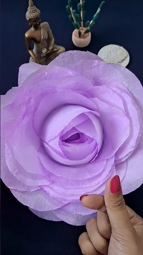 How To Make A Flower With A Tissue Paper | ❤️🫰🥰 #diy #yt #rose #tissuecraft #tissuepaperflower