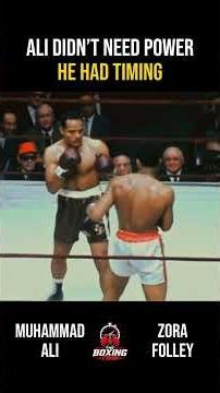 Muhammad Ali’s Perfect Timing vs Zora Folley 🥊 #boxing #shorts