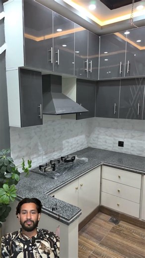 Modern L-Shape Modular Kitchen Design | Small Space Big Storage Kitchen Ideas #home #interiordesign