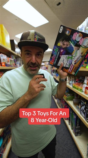 The Top 3 Toys For An 8 Year Old🧸🪀 Parents looking for the perfect gifts for an 8 year old, we’ve got you covered! We 100% recommend @pixicade , the Gecko Run Marble Set, and the Mega Cyborg Hand @Thames Kosmos ! Happy Shopping 🤩 #toyreview #steverad #abacusbrands #recommendation #8