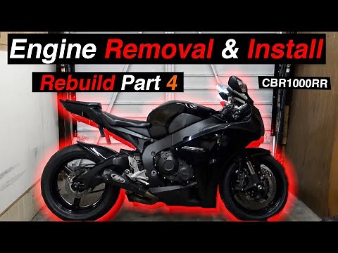 CBR1000RR Rebuild - Engine Removal & Install [Part.4]