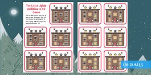 Ten Little Lights Addition to 10 Game
