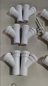 50mm PVC Y tee 2 cavities mold , cores pulling system by mechanical