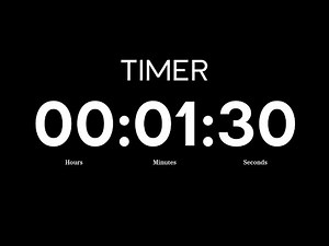 Timer 1.30 Minutes Without Alarm And Without Music | Timer 1 Minute 30 Seconds No Sound