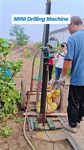 Portable Water Well Drilling Rig | Electric Drill Type Small Borehole Drilling Machine