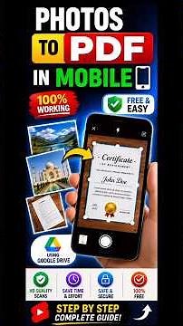 Convert Photos to PDF in 30 Seconds! 📄📱