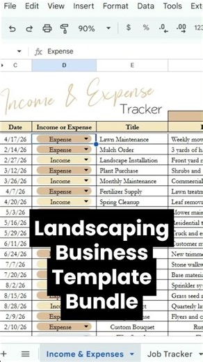 Landscaping Business Planner Bundle | Lawn Care, Mowing, Yard Work & Outdoor Service Templates