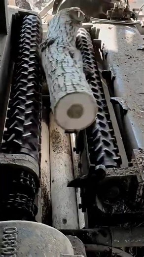 Log peeling done clean and perfectly satisfying - Why Work Hard When Machines and tools Work Smart?