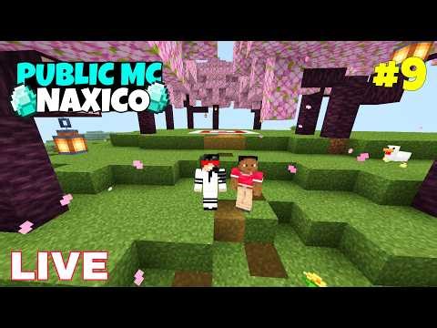 Public world season 2 part 9 Minecraft live || Naxico Gamer live || Minecraft pocket edition hindi