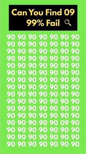 Can You Find the Hidden 09? 👀 99% Fail This Challenge!