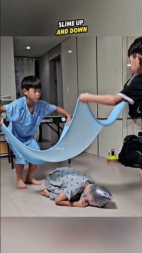 Brothers’ Giant Slime Bubble WOW Moment 🤯 #shorts