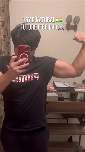 16 y.o natural 🇮🇳(no pump, 7 months lifting) #gym #motivation #transformation #workout #biceps