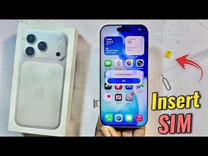 iPhone 17 Pro/Pro Max: How to Insert SIM Card!