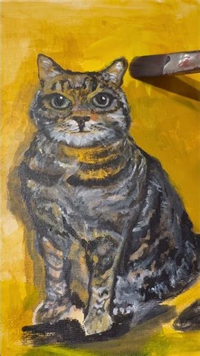 How to Paint a Realistic Cat Portrait | Digital Oil Painting Tutorial