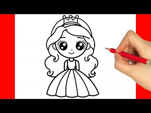 CÓMO DIBUJAR UNA PRINCESA