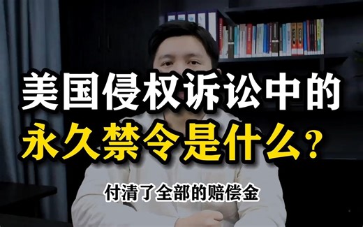 美国侵权诉讼中的永久禁令Permanent Injunction是什么？