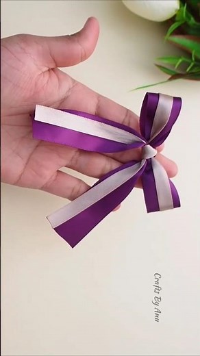 Elegant 2-Color Ribbon Bow for Gifts, Hair & More 🎁Double Ribbon Bow | Perfect for Gift Wrapping
