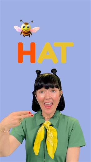 Help your toddler spell HAT the fun way! 🧢 Spelling Song 5 #toddlerlearning