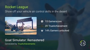 Rocket League achievement in Goat Simulator: Remastered