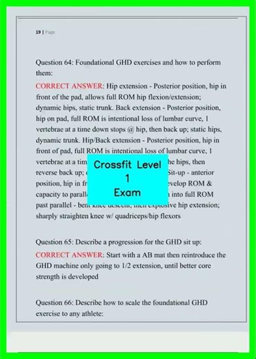 Crossfit Level 1 Exam video