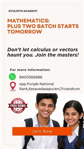 Master Plus Two Maths | Board Exam Prep & Shortcuts | Dyulinth Academy