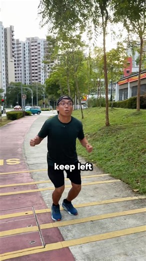 🚨 Attention! 🚨 Learn these 4️⃣ golden habits of path safety with Runner Kao and his family 😎 Eyes up 👀 | Slow down 🐢 | Keep left ⬅️ | Stay on track 👣|🚴‍♂️ The path is safer when we look out for one another ❤️ #MoveHappy #pathsafety | Move Happy SG
