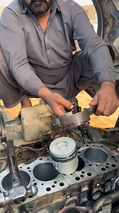 Isuzu 4 cylinder engine piston rebuild #reels #truck #Liner #engine #tips | Auto Engine repairing