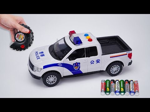 Unboxing RC Police Car, RC Mechanical Dog Toy, Monster Jam Monster Mutt Dalmatian 2.4 GHz