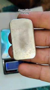 How to scrap silver melting at home#goldjewellery