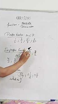 FRACTION (PROPER AND IMPROPER FRACTIONS)